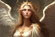 © pngking - a illustration of a woman with angel wings Generative AI