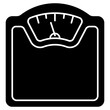 An icon design of weight scale 