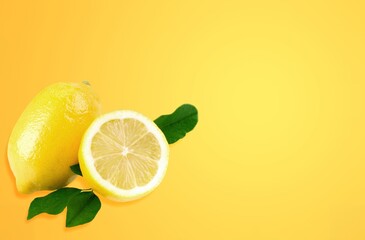 Sticker - Tasty fresh juicy lemon fruit