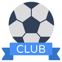 Poster - Modern design icon of football club badge 