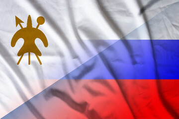 Lesotho and Russia national flag international contract RUS LSO