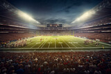 Fototapeta Sport - American Football, Superbowl Match in Large Stadium