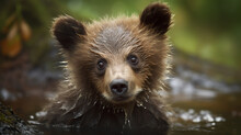 Illustration Of A Bear Cub