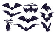 © 100% HAND-CRAFTED  - Bats horror set