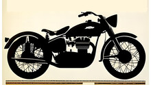 Motorcycle Icon Or Sign. Vector Black Silhouette Of Bike Or Motorcycle - AI Generated