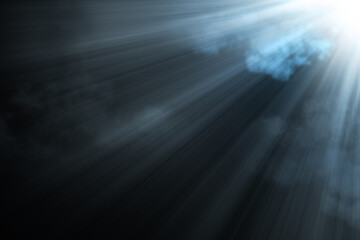 Wall Mural - background image with blue and white light beams and highlights