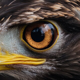 Fototapeta Konie - Falcon Eye Pupil Macro Photograph