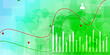 Leinwandbild Motiv 2d rendering Stock market online business concept. business Graph