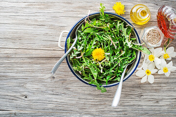 Wall Mural - Dandelion salad