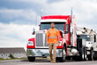 truck driver represents logistics. truck driver shows concept of logistics. truck driver