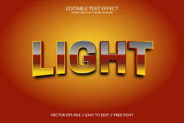 Wall Mural - Light 3D Text Effect Editable To Change