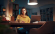 © StockPhotoPro - Woman studying late at night