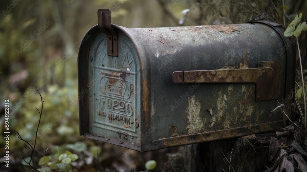 Relic of Communication: An Old and Rusty Mailbox Outside, Symbolizing ...
