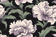 © AngrySun - Carnation flower seamless pattern. Floral seamless background. Generative AI
