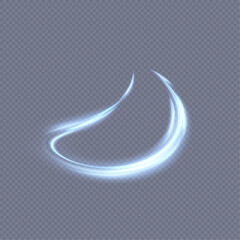 Wall Mural - abstract neon blue tone ring. a bright plume of luminous rays swirling in a fast spiraling motion. l
