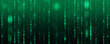 © OleCNX - Binary Code backgrounds, a sequence of zero and one number on a green background. Numbers of the computer matrix. The concept of coding and cybersecurity