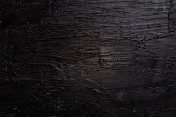 abstract black texture from acrylic paint