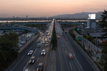 traffic at night