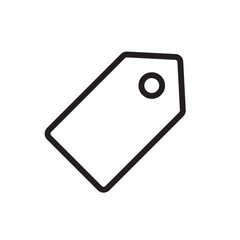 Wall Mural - price tag label line icon vector illustration