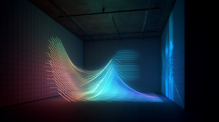 Wall Mural - abstract background with lines