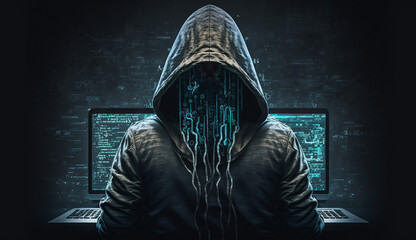 Wall Mural - hacker - key to success - cybersecurity - cybercrime - illustration - conecpt art