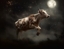 A Cow Jumping Over The Moon