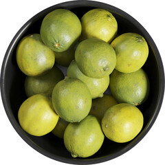 Top view of tray with Limes