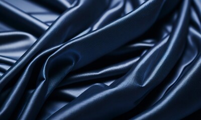 Close up shot of clean smooth silver clothing background.