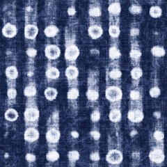 Indigo Shibori Textured Dots Pattern