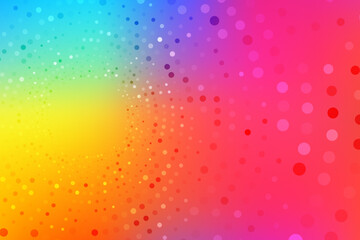 Aufkleber - Abstract poster background for banner design with bright glowing particles. Futuristic graphic vector dots design. Modern art template. Abstract neon halftone background. Glowing neon dots backdrop