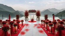 Chinese Wedding Arc And Romantic Vibe Scene