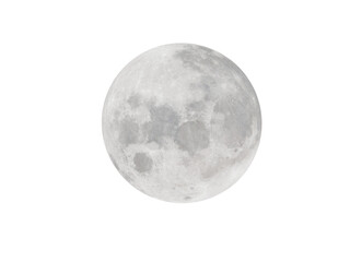 Wall Mural - full moon with an astronomical telescope.