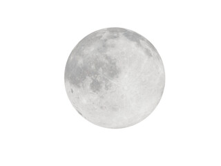 Wall Mural - the super moon seen with a telescope at night.