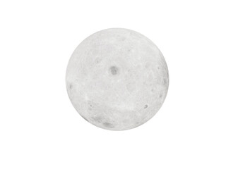 Wall Mural - the big round full moon shines in the night sky.