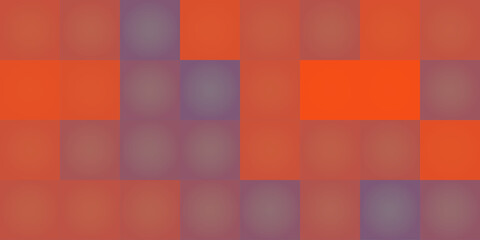 Wall Mural - abstract colorful mosaic surface pattern with random blue and red squares - geometric mosaic texture