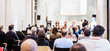 © kasto - Round table discussion at business conference meeting event.. Audience at the conference hall. Business and entrepreneurship symposium