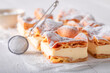 Choux pastry cake made from pastry dough and puff cream.