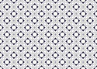 geometric and flower line ethnic fabric seamless pattern for cloth carpet wallpaper background wrapping etc.