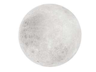 Wall Mural - full moon with an astronomical telescope in the sky.