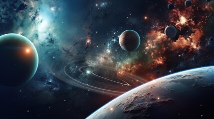 Galaxy and universe light. Galaxies sky in space Planets and stars beauty of space exploration