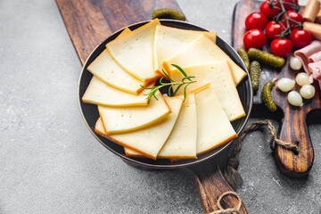 cheese raclette meal appetizer food food snack on the table copy space food background rustic top view