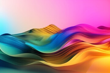 background gradient purple creative decorative liquid blank geometric pattern wave curve. Generative AI.