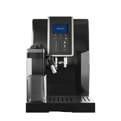 Sticker - 3d rendering of a stainless steel coffee machine isolated on a white background.