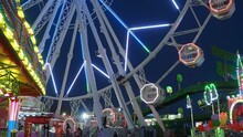 View Of The Lower Part With The Entrance Of The Gigantic Panoramic Wheel