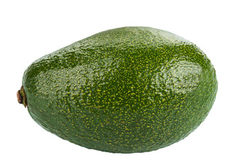 Canvas Print - Ripe whole avocado isolated on white background. File contains clipping path