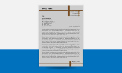 creative letterhead design template