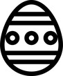 Transparent Easter Egg icon. Easter Egg isolated on transparent background.