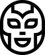Transparent Mask icon. Mask isolated on transparent background.