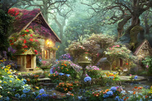 Fairytale Cottage In Dense Woodland.