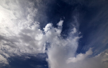 Wall Mural - Sunny sky with clouds